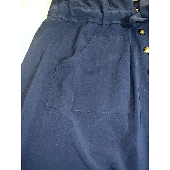 Modcloth Navy Button-Down Dress - Picture 9 of 16